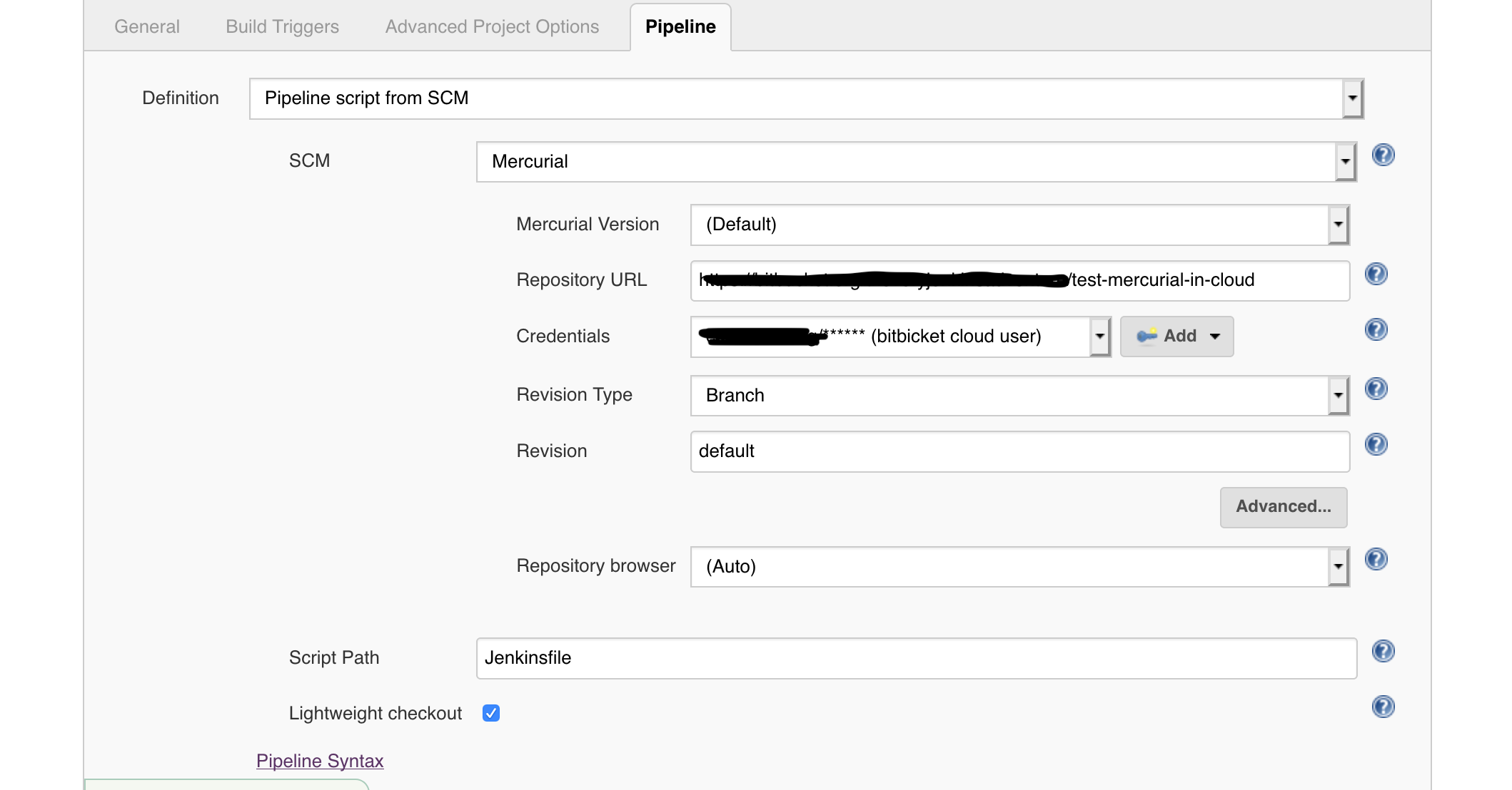 exampel config mercurial